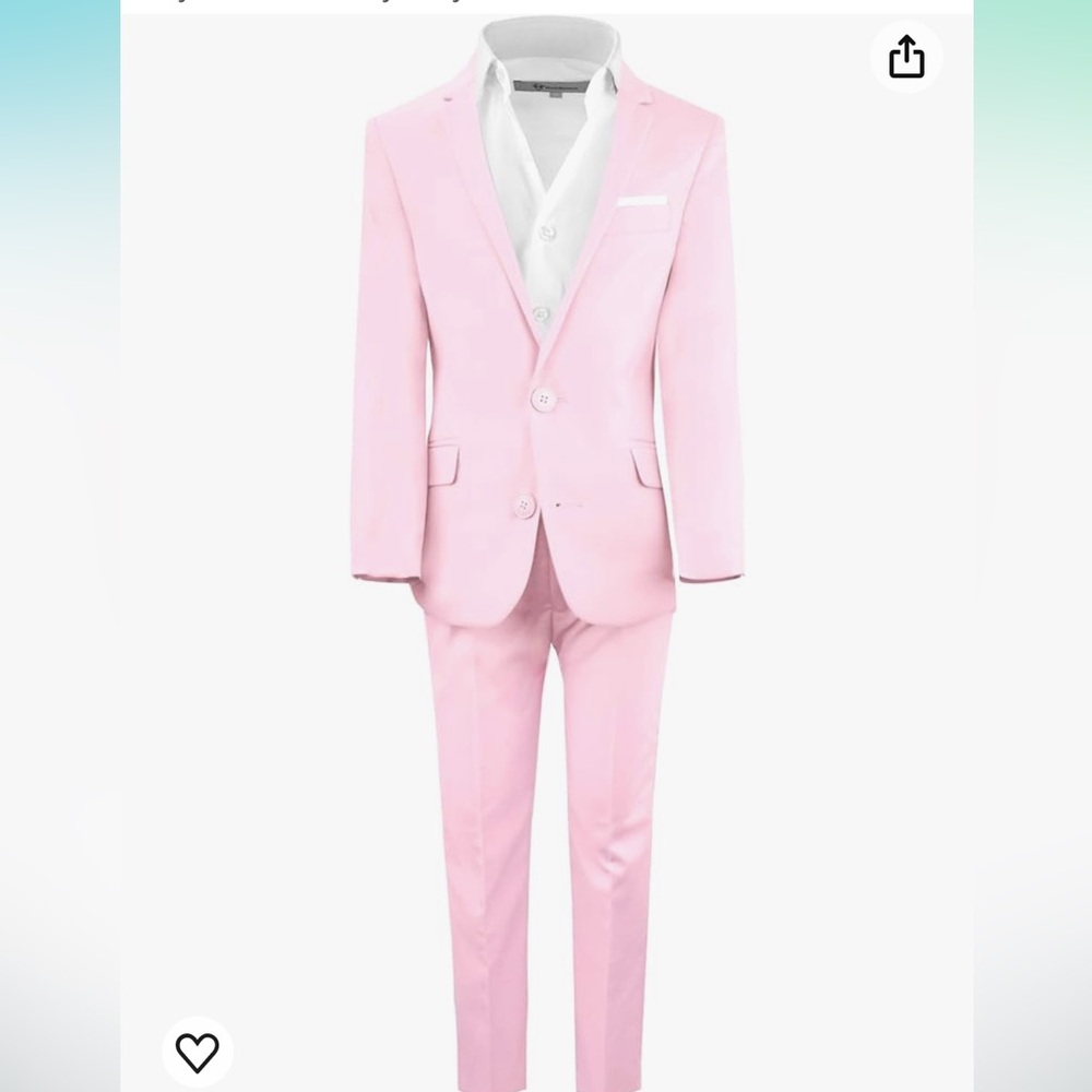 Kids Pink Matching Suit Set - Picture 4 of 6